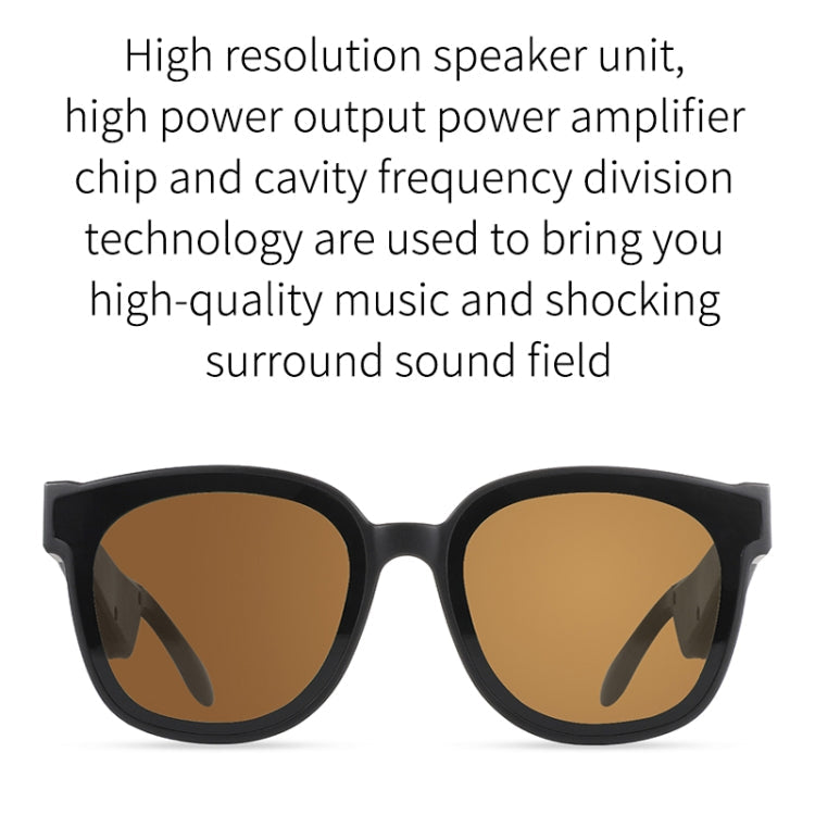 A13 Smart Audio Sunglasses Bluetooth Headphones (Brown)