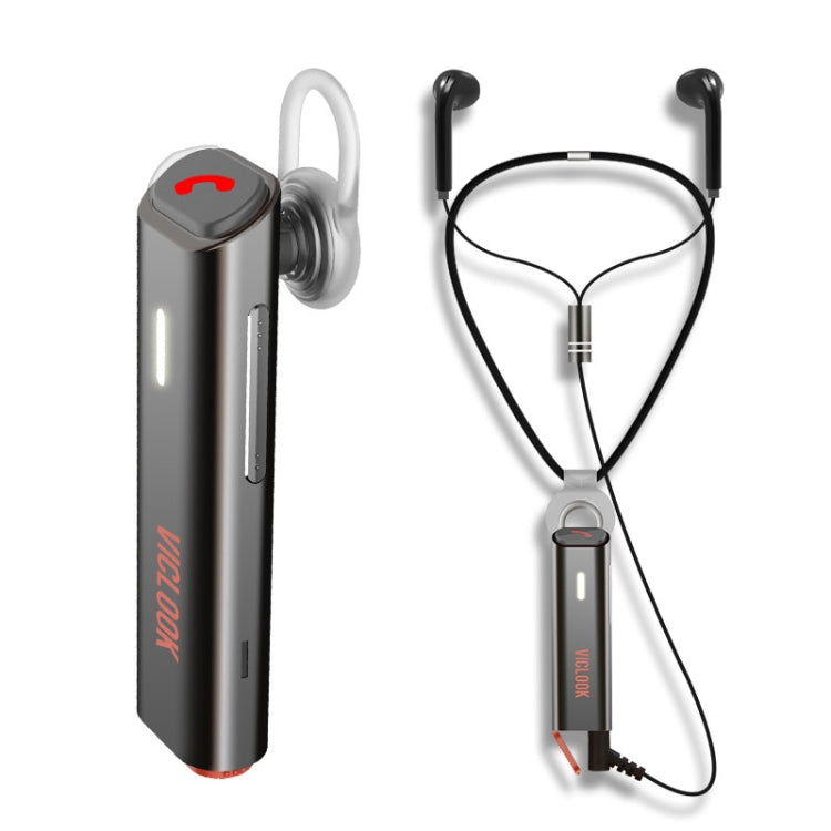 VICLOOK Sports Wireless Bluetooth Headset Supports 3.5mm Audio Interface (Silver)