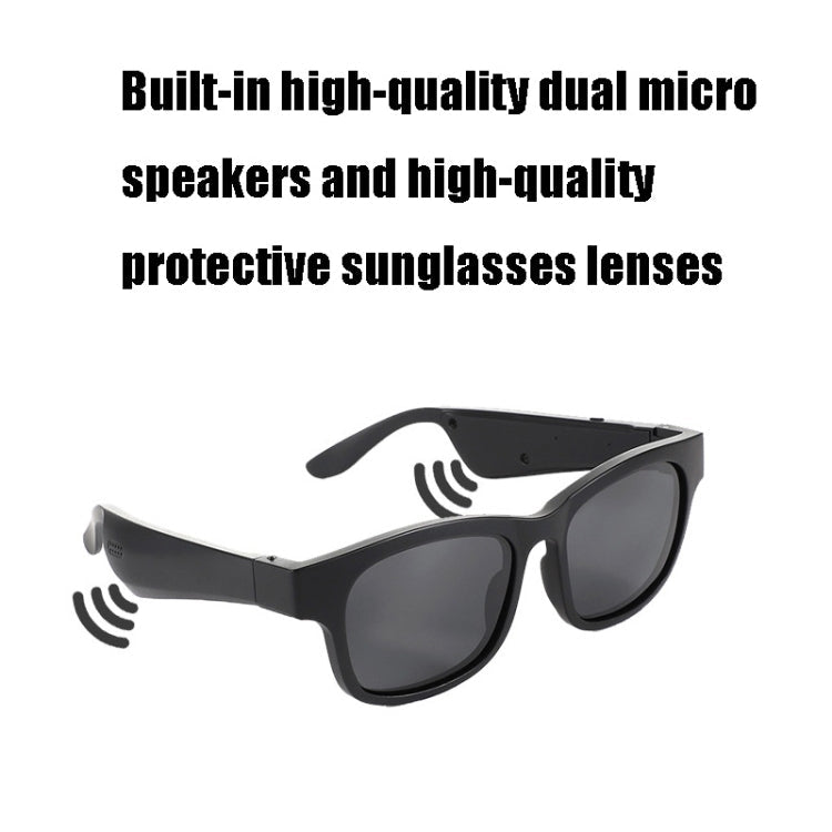 Smart Bluetooth Glasses Headset with Binaural Call (A14 Silver)