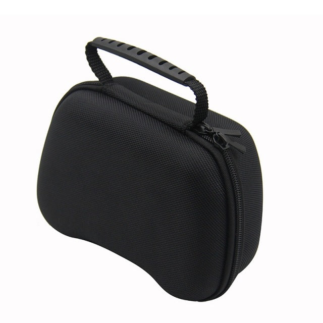 2PCS Game Handle Storage Bag Portable Hard Drive Shell Bag pour PS5 (Noir)
