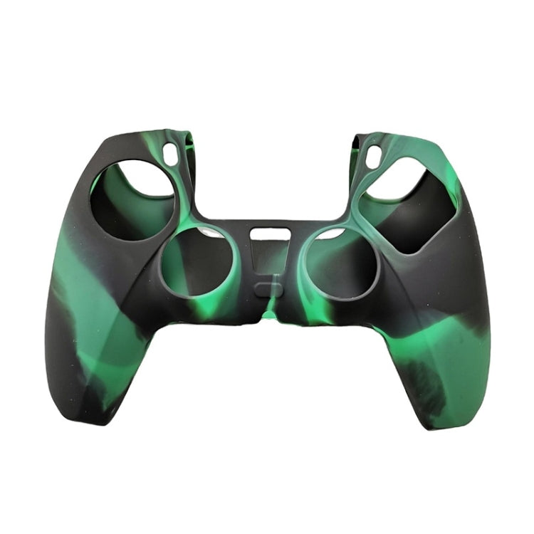2 Pieces of Silicone Game Handle Cover Non-slip Handle Protector For PS5 (Dark Green)