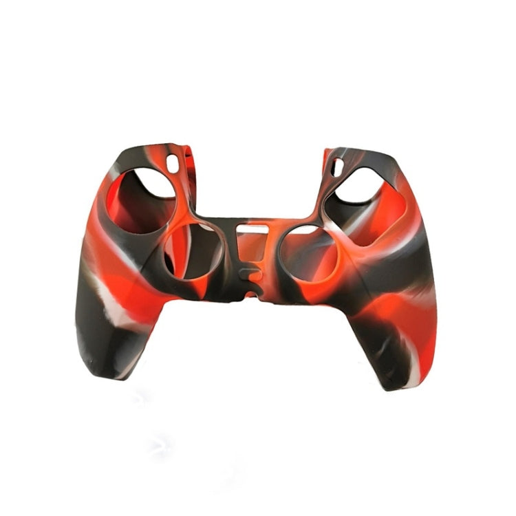 2 PCS Handle Protector Silicone Non-slip Game Handle Cover For PS5 (Red) Black