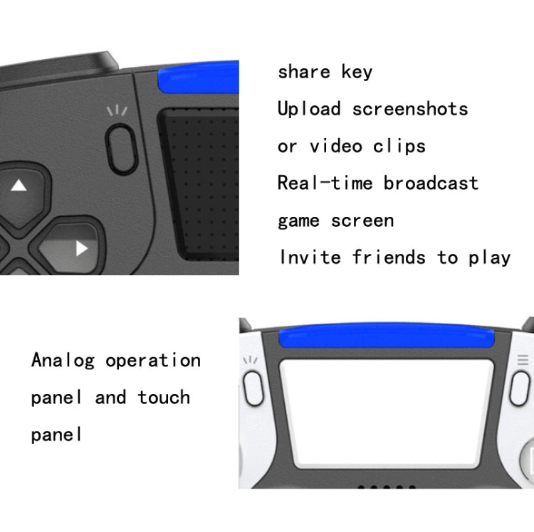 Gamepad de Bluetooth Inalámbrico Para PS4 / PS5 (Blanco)