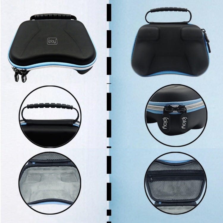 iPega HTA-2866 en 1 sac de rangement de poignée de jeu poignée de boîtier en cristal + RockerCap + ensemble de sac de rangement de Protection EVA pour PS5