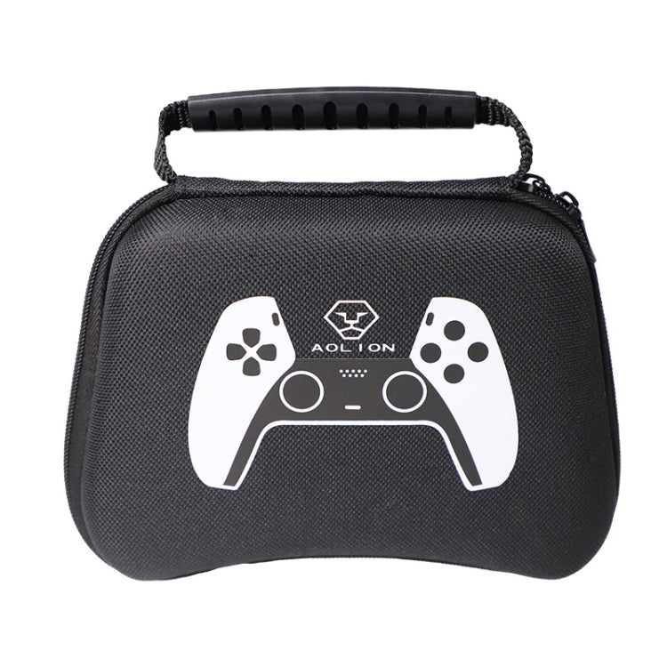 3PCS AOLION Juego manija impermeable EVA bolsa de almacenamiento de Shell duro bolsa Para PS5 / PS4 (Negro)