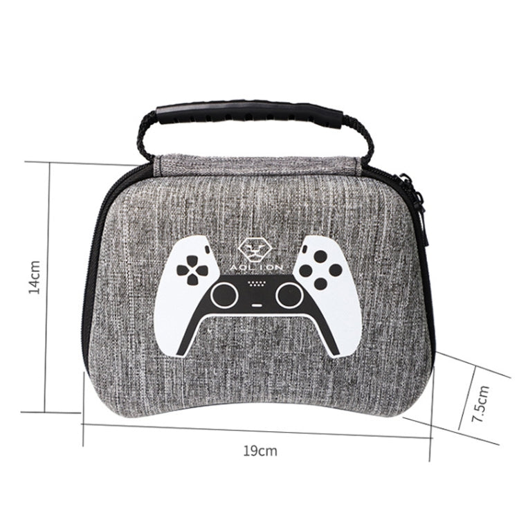 3 PCS AOLION GAME GAME MANGE Waterproof EVA Storage Bag Hard Shell Bag For PS5 / PS4 (Grey)