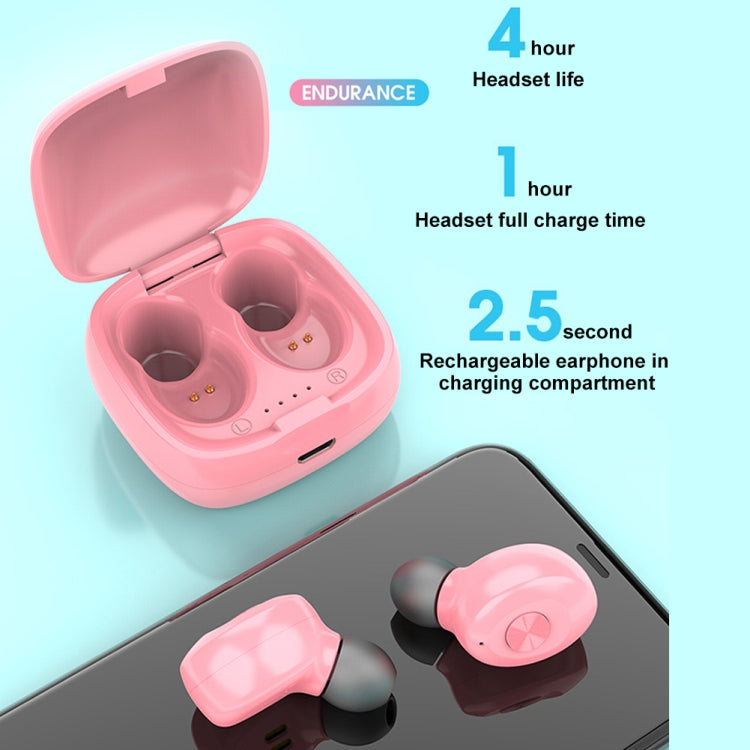 XG-12 TWS Sports Mini Digital Stereo Wireless Bluetooth Earphone (Pink)