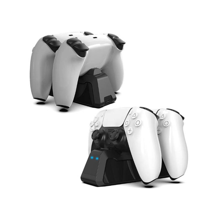 Dual Charger Game Controller Charger Controller For PS5 (White)