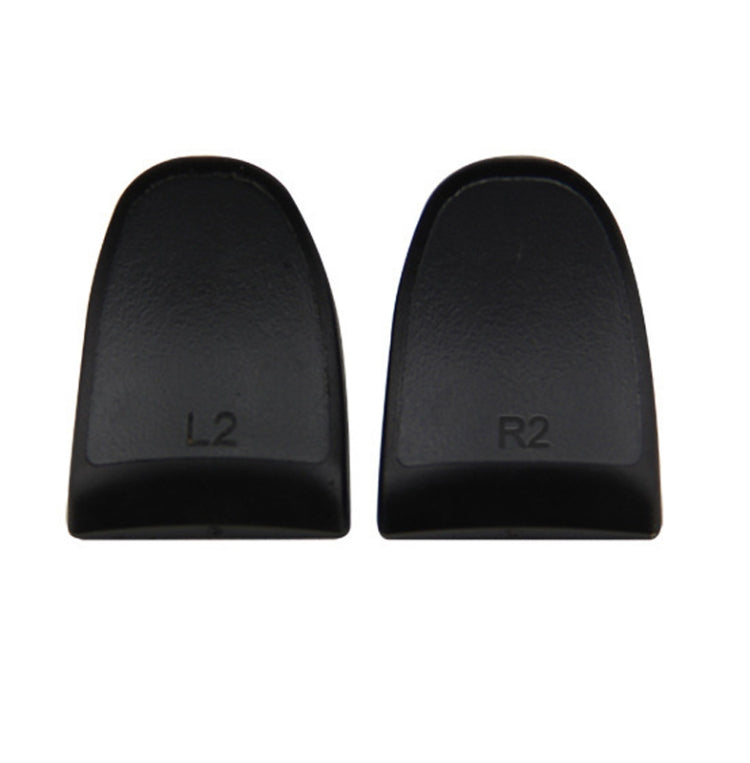 2 paires de boutons étendus de manette de jeu L2R2 adaptés à la PS4 (noir)