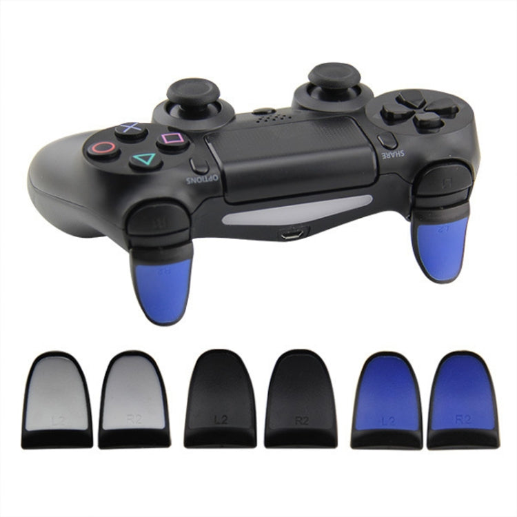 2 Pairs of L2R2 Gamepad Extended Buttons Buttons Suitable for PS4 (Black)