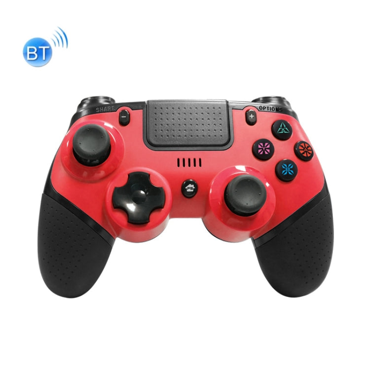 Wireless Bluetooth Controller 4 in 1 gamepad For PS4 / Switch (Black with Red)