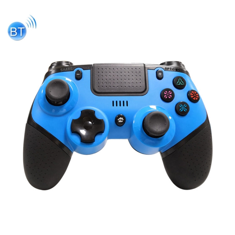 Wireless Bluetooth Controller 4 in 1 gamepad For PS4 / Switch (Black with Blue)