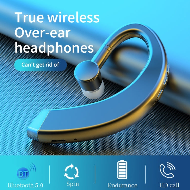 108 Bluetooth 5.0 Hanging Ear Type für Business Universal Rotating Wireless Stereo Headset (Weiß)