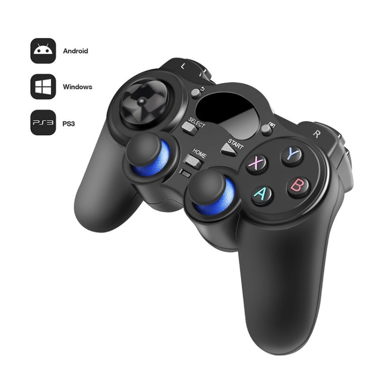 2.4G Gamepad inteligente Inalámbrico Para PS3 / Android / TV conjunto de mesa / computadora (Negro)