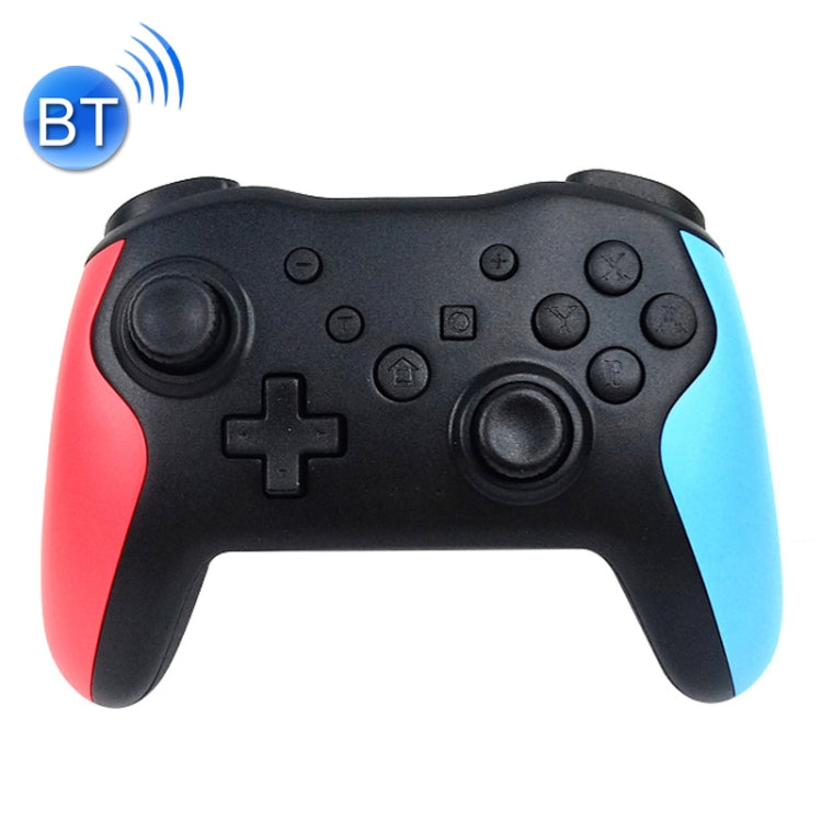 Manette de jeu Bluetooth sans fil NS009 Vibration Bursh pour Switch Pro (noir bleu rouge)