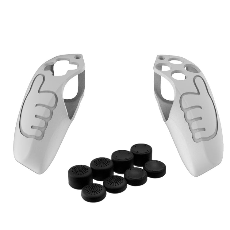 Poignée de jeu Housse de protection antidérapante en silicone pour pouce épais RockerCap pour PS5 (Blanc)