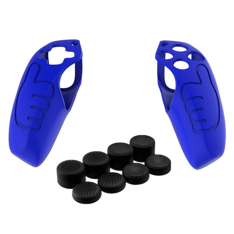 Poignée de jeu Housse de protection antidérapante en silicone pour pouce épais RockerCap pour PS5 (bleu)