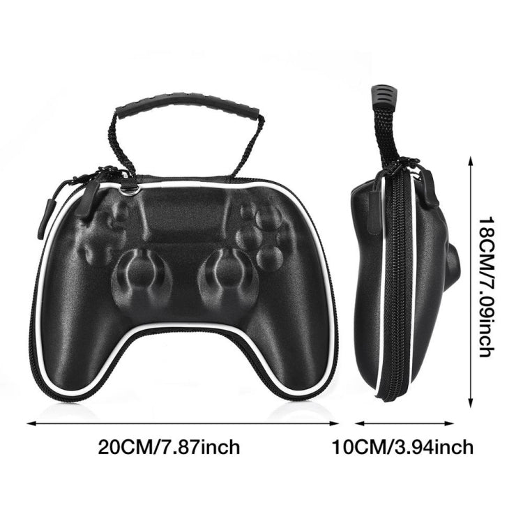 Sac de rangement portable en tissu satiné EVA pour PS5 (noir)