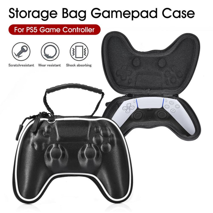 EVA Satin Cloth Gamepad Bag Portable Storage Bag For PS5 (Grey)