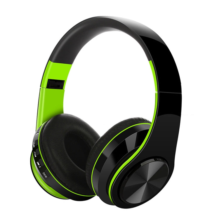 FG-69 Wireless Bluetooth Headphones Subwoofer Headphones for Mobile Computer (Green)