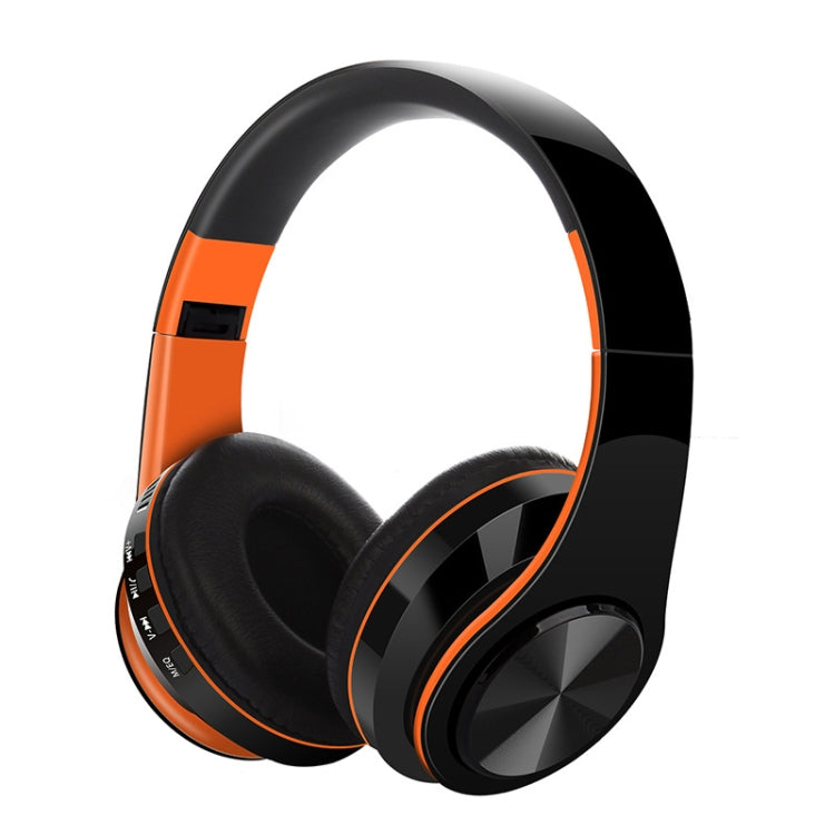 FG-69 Wireless Bluetooth Headphones Subwoofer Headphones for Mobile Computer (Orange)