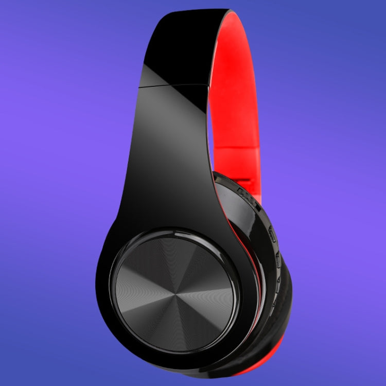 FG-69 Auriculares Inalámbricos Bluetooth Subwoofer Auriculares para computadora Móvil (Rojo)