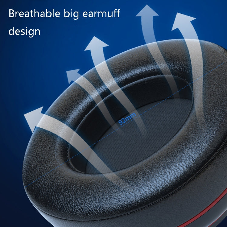 BC10 Auriculares Inalámbricos Auriculares Bluetooth Auriculares Deportivos para juegos Deportivos con emisión de luz y música de baja latencia (Negro Rojo)