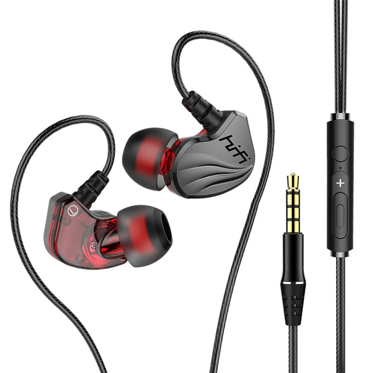 In-Ear Headphones with Bass Mobile Phone Game Wired Sports Headphones (Black)