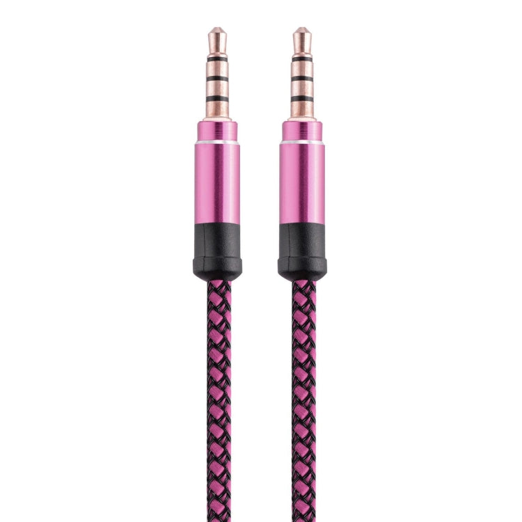 3.5mm Male to Male Car Stereo Gold Plated Plug AUX Audio Cable for Standard 3.5mm AUX Digital Devices Length: 3m (Purple)