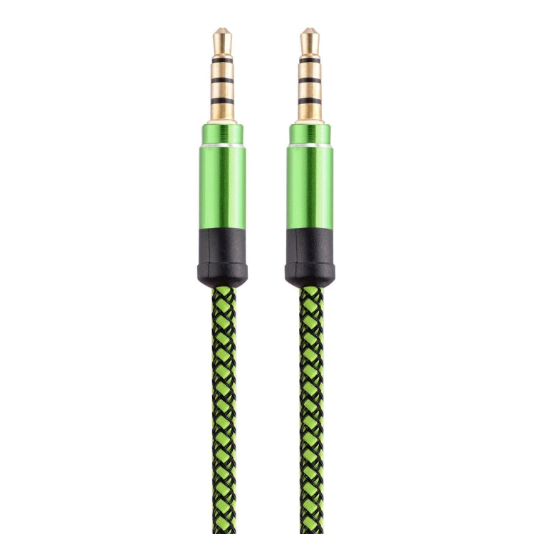 Cable de Audio AUX con Conector chapado en Oro Stereo de 3.5 mm Macho a Macho para dispositivos Digitales estándar AUX de 3.5 mm longitud: 3 m (verde)