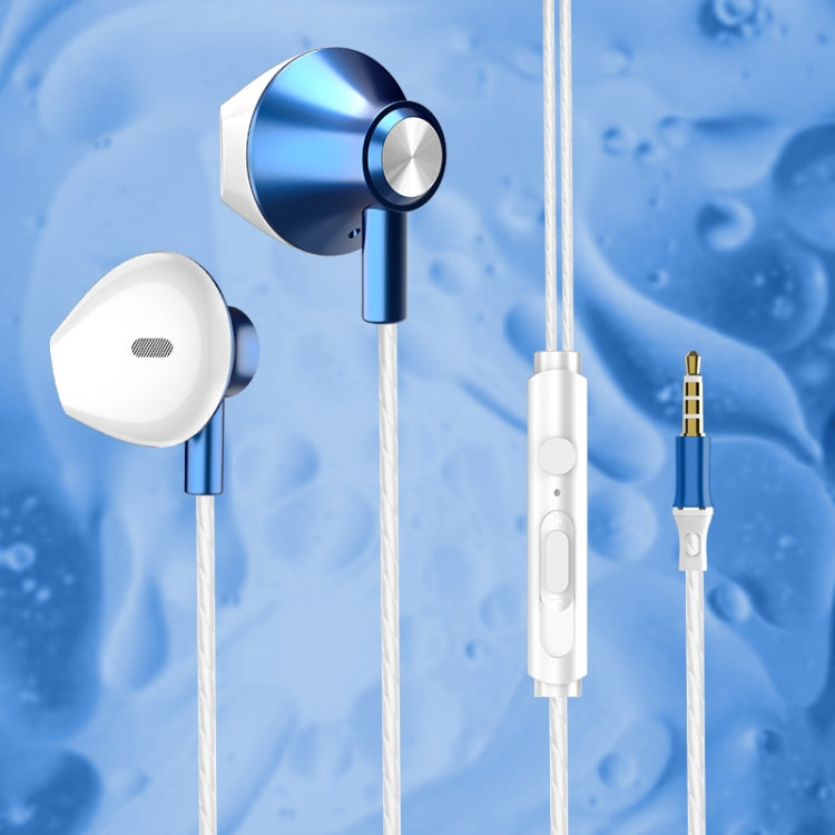 Auriculares Deportivos Universales con Control de Cable Inteligente F10 con Micrófono (Azul)
