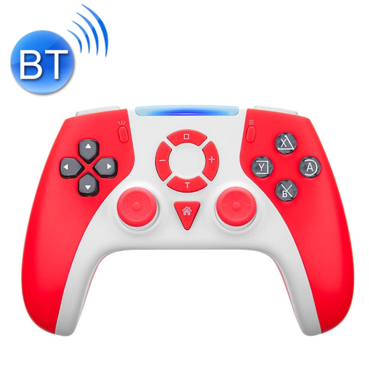 Poignée de jeu de gyroscope à 6 axes Bluetooth Bluetooth sans fil S02 pour Switch Pro (rouge)