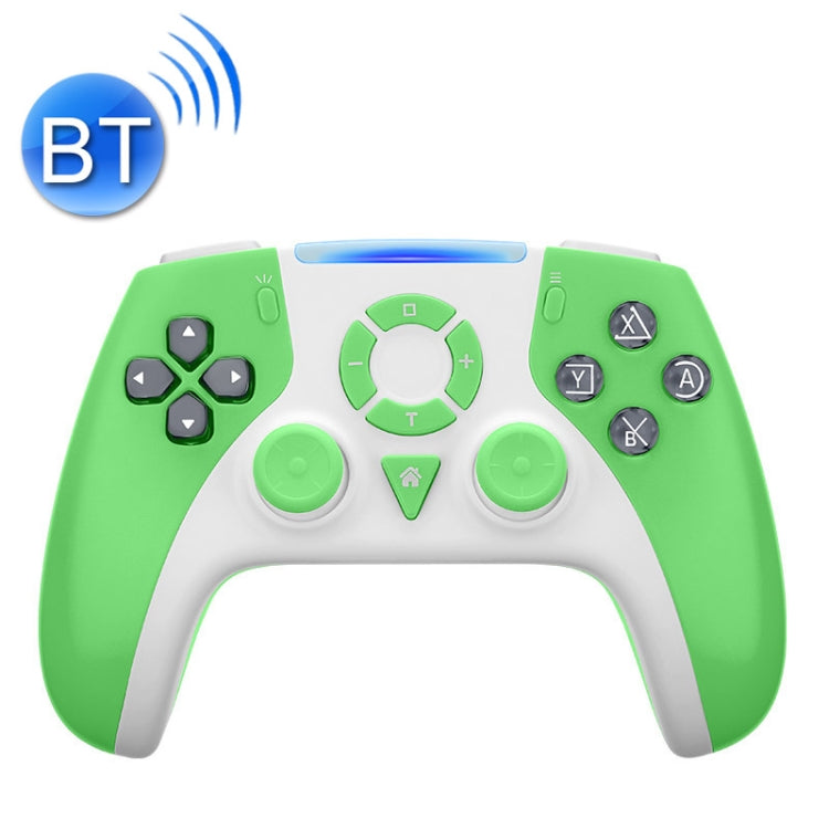 S02 Bluetooth Inalámbrico Bluetooth Gyroscopio de 6 ejes manija Para el interruptor Pro (Verde)