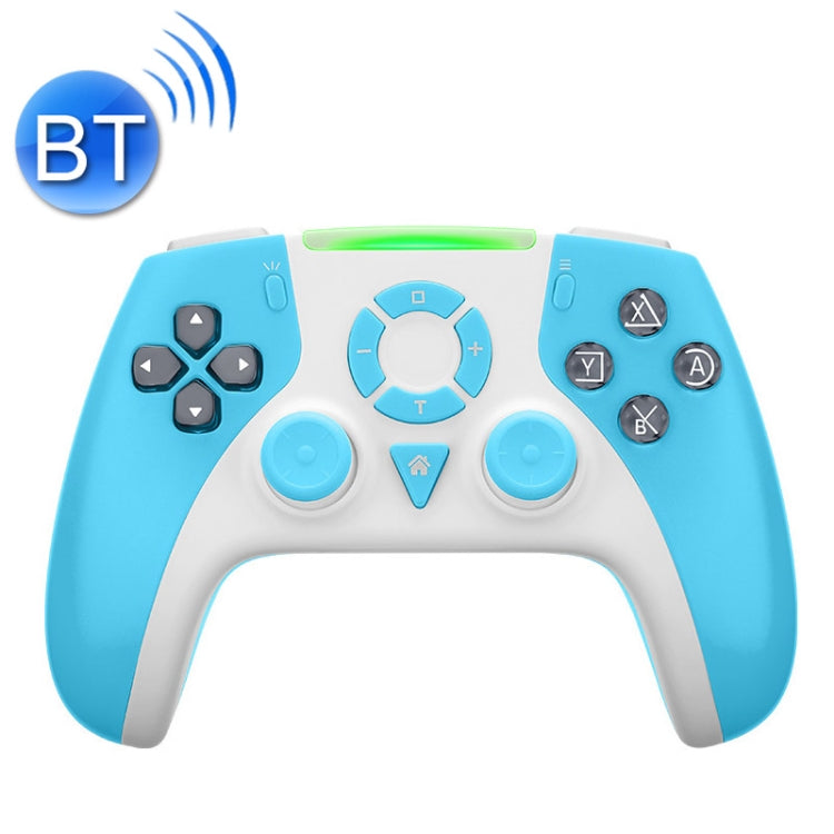 S02 Wireless Bluetooth Bluetooth Gyroscopio de 6 ejes Mango Para Switch Pro (Azul)