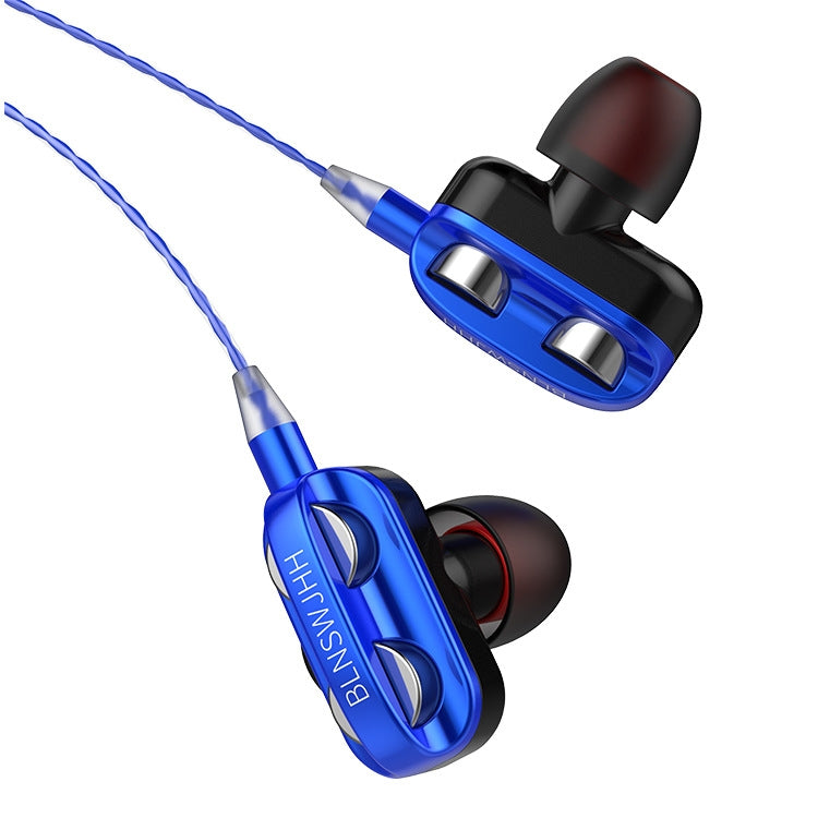 3.5mm In-Ear Smartphone Controlled Tuning Headphones (Speaker(Blue))