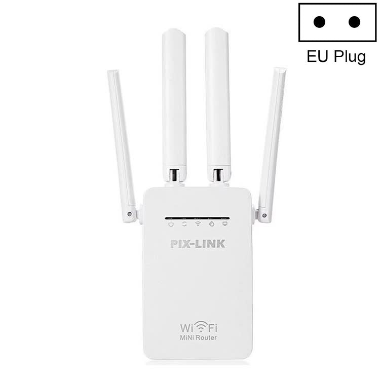 Pix-Link LV-WR09 300Mbps Range WiFi Extender Répéteur Mini Routeur (EU Plug)