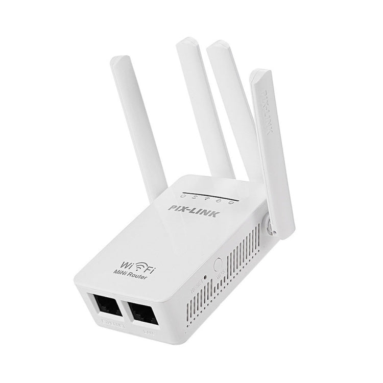 Pix-Link LV-WR09 300Mbps Range WiFi Extender Repetidor Mini Router (Enchufe del Reino Unido)