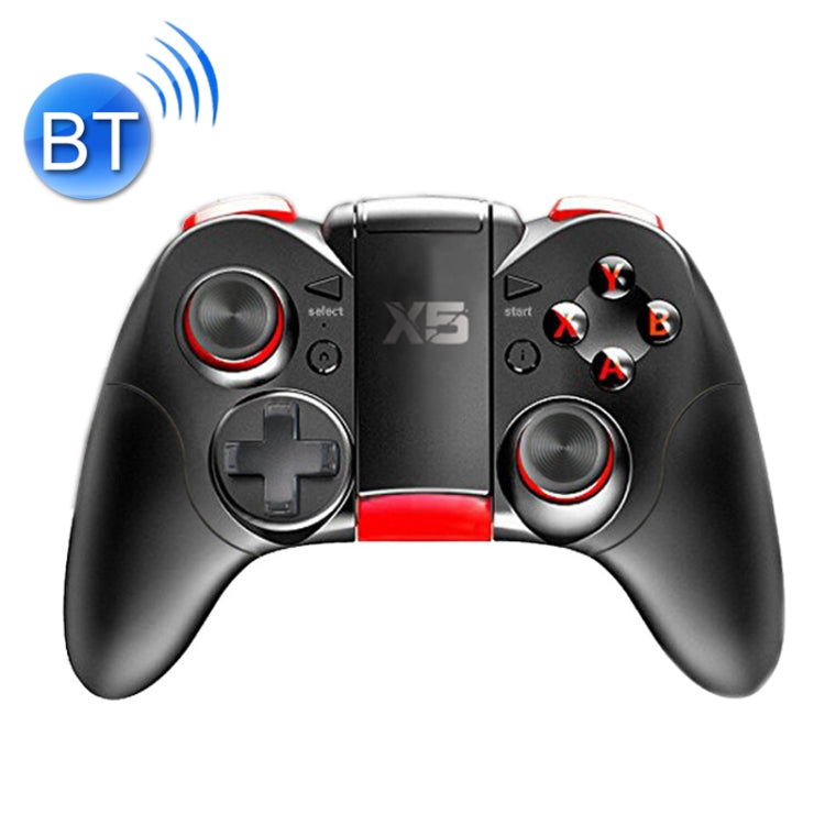 Mango de Juego de Bluetooth Inalámbrico X5 Para la supervivencia King Glory / Jedi (Rojo Negro)