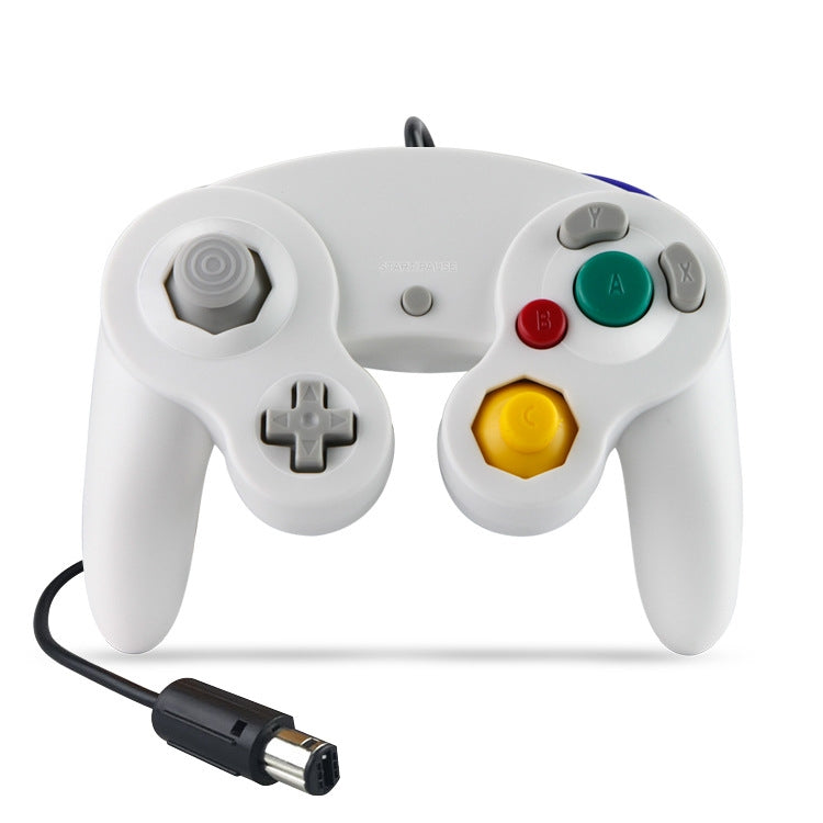 2PCS Single Wired Game Controller Spot Controller Vibrator For Nintendo NGC/Wii.Product Color: White