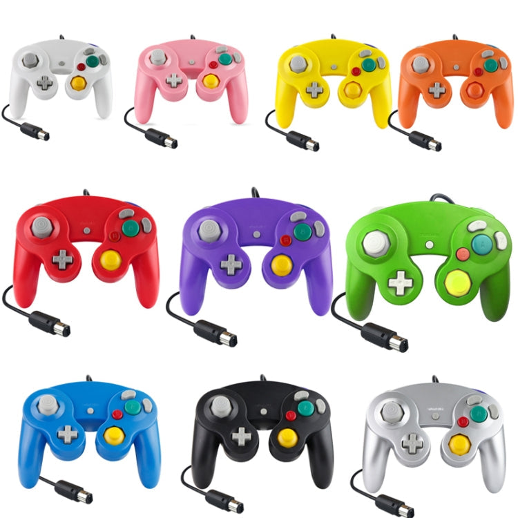 2PCS Single Wired Game Controller Spot Controller Vibrator Pour Nintendo NGC / Wii.Product Couleur: Blanc