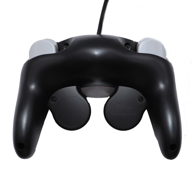 2PCS Single Controller Spot Controller Vibrator Wired Game For Nintendo NGC/Wii.Product Color:Black