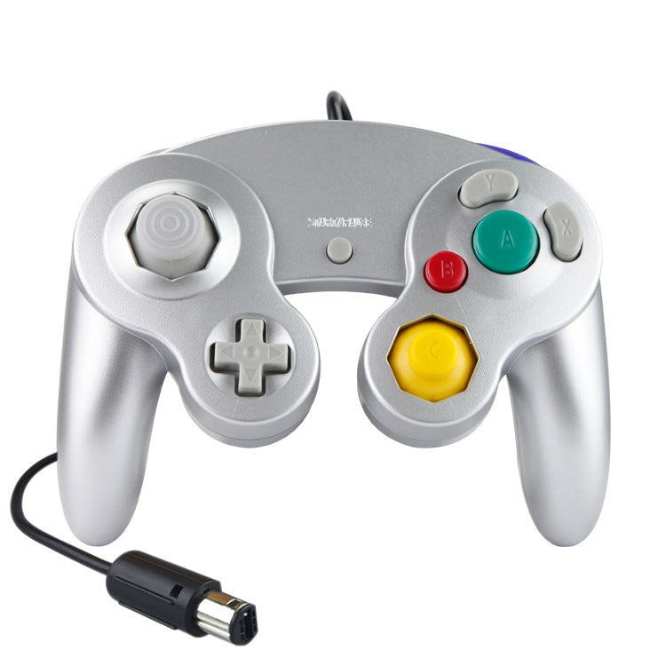 2PCS Single Wired Game Controller Spot Controller Vibrator For Nintendo NGC/Wii.Product Color:Silver
