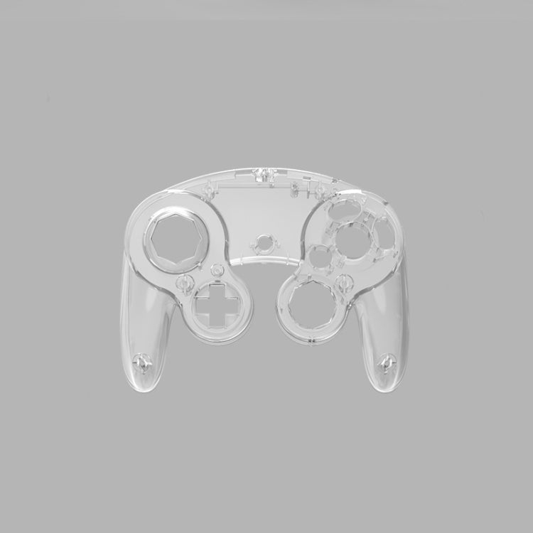 2 PCS Game Single Point Handle Shell Replacement SHELL HANDLE Repair Parts For Nintendo NGC (Transparent)
