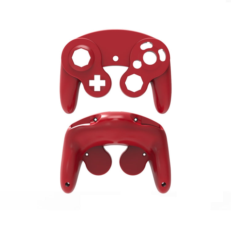 2 PCS Game Single Point Handle Shell Replacement SHELL HANDLE Repair Parts For Nintendo NGC (Red)