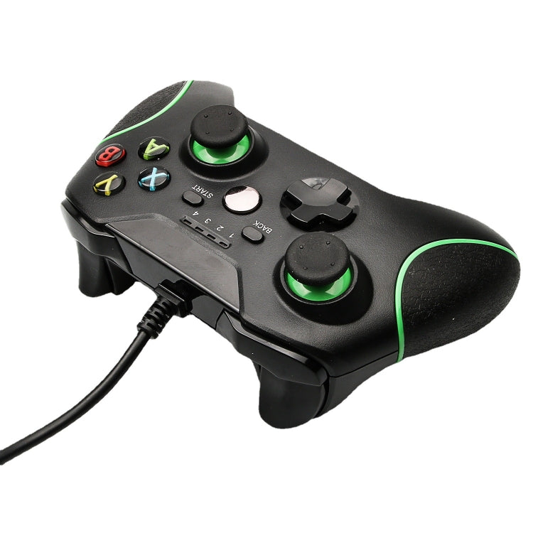 Gamepad con Cable compatible con el Controlador de PC Para Xbox One (Negro)