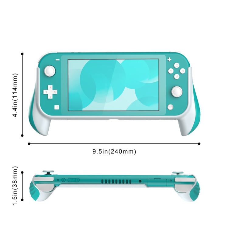 2 PCS GamePad Grip Case Cover Case for Nintendo Switch Lite (Dark Grey)