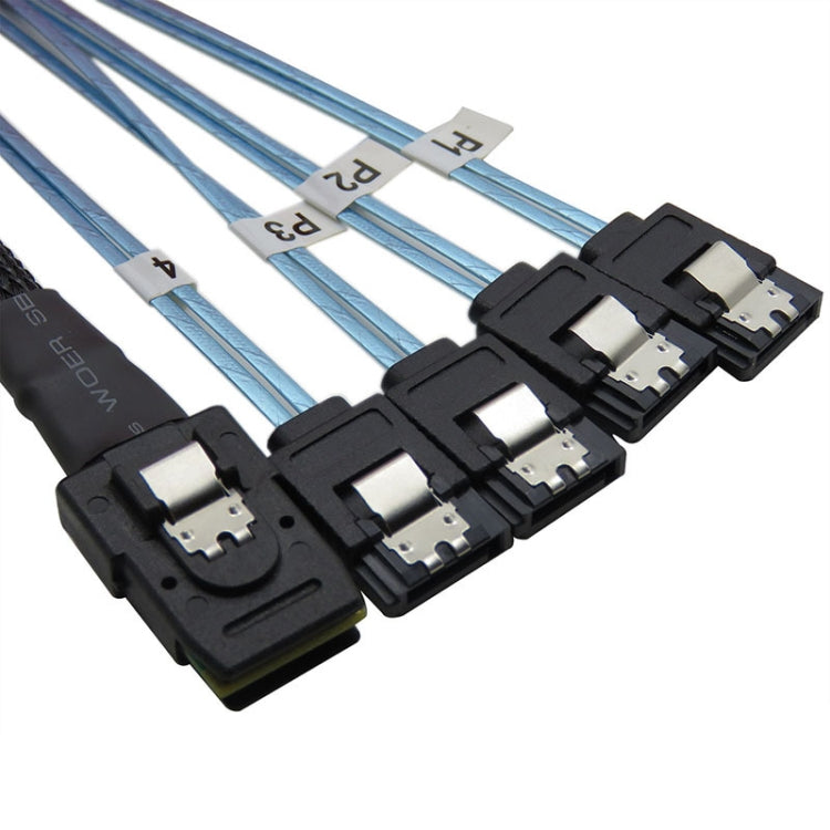 Mini SAS 36PIN SFF 8087 a 4 x 7P SATA Server longitud del Cable: 50 cm