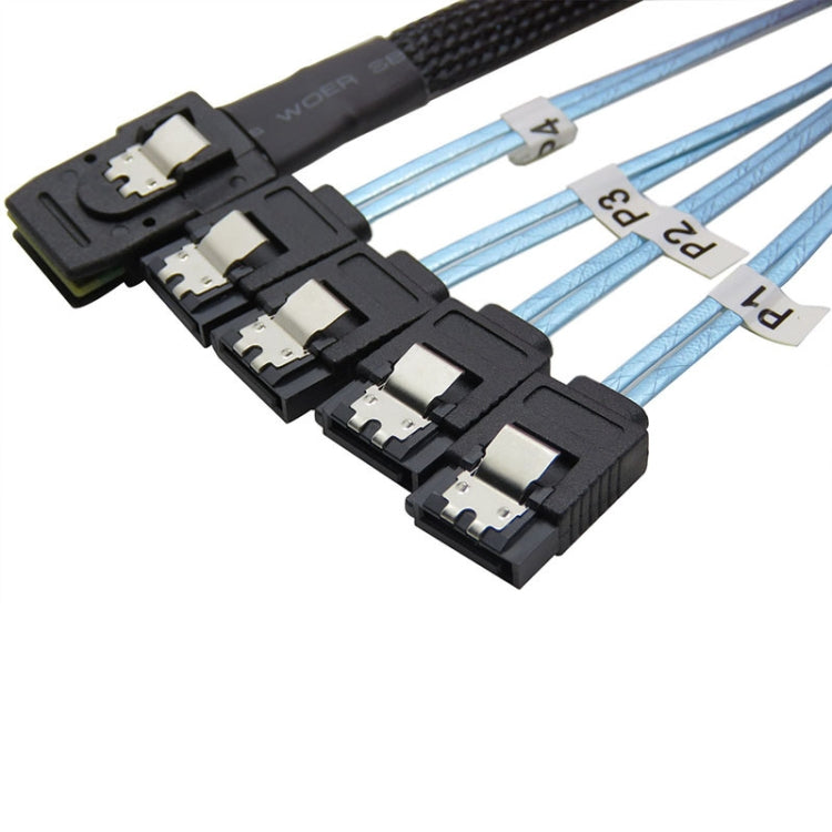 Mini SAS 36PIN SFF 8087 to 4 x 7P SATA Server Cable Length: 50cm