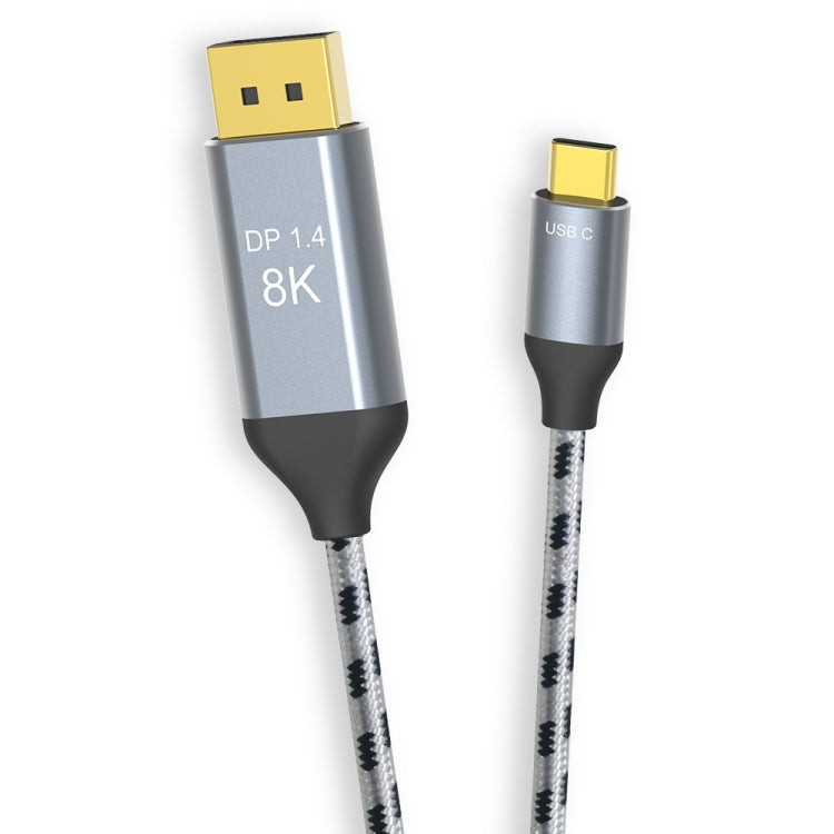 Trenzado 2M 8K USB-C / TYPE-C a SELLAJEPORT1.4 Adaptador Cable de conexión