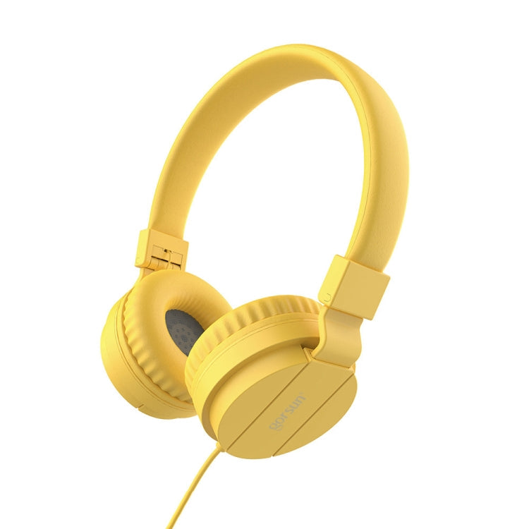 Gorsun GS-778 Mobile Phone Music Headphones For Kids Children Headphones (Yellow)